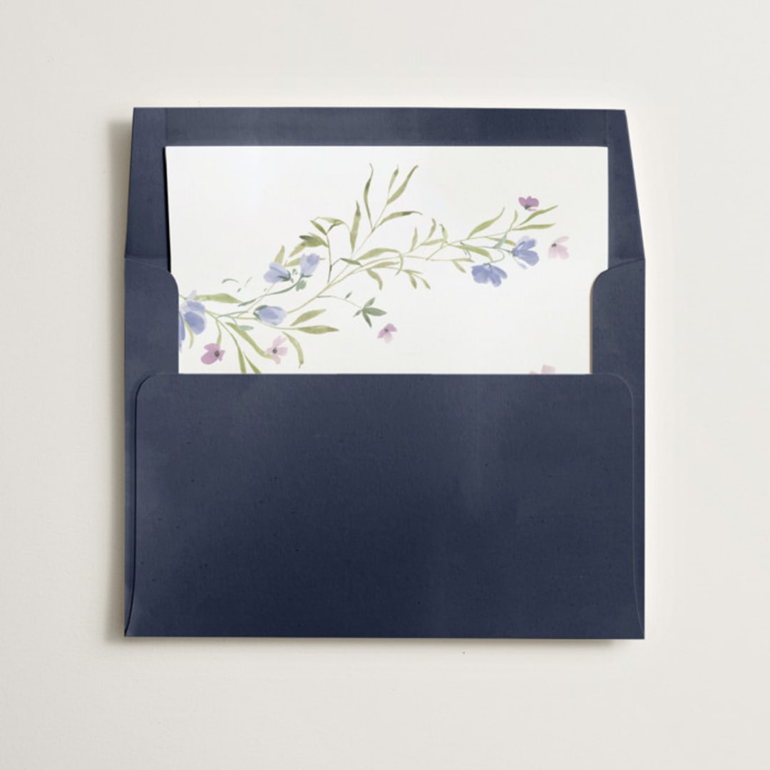 "Sweeping Meadow" - Slip-In Envelope Liners in Wisteria by Everett Paper Goods - Liner in envelope
