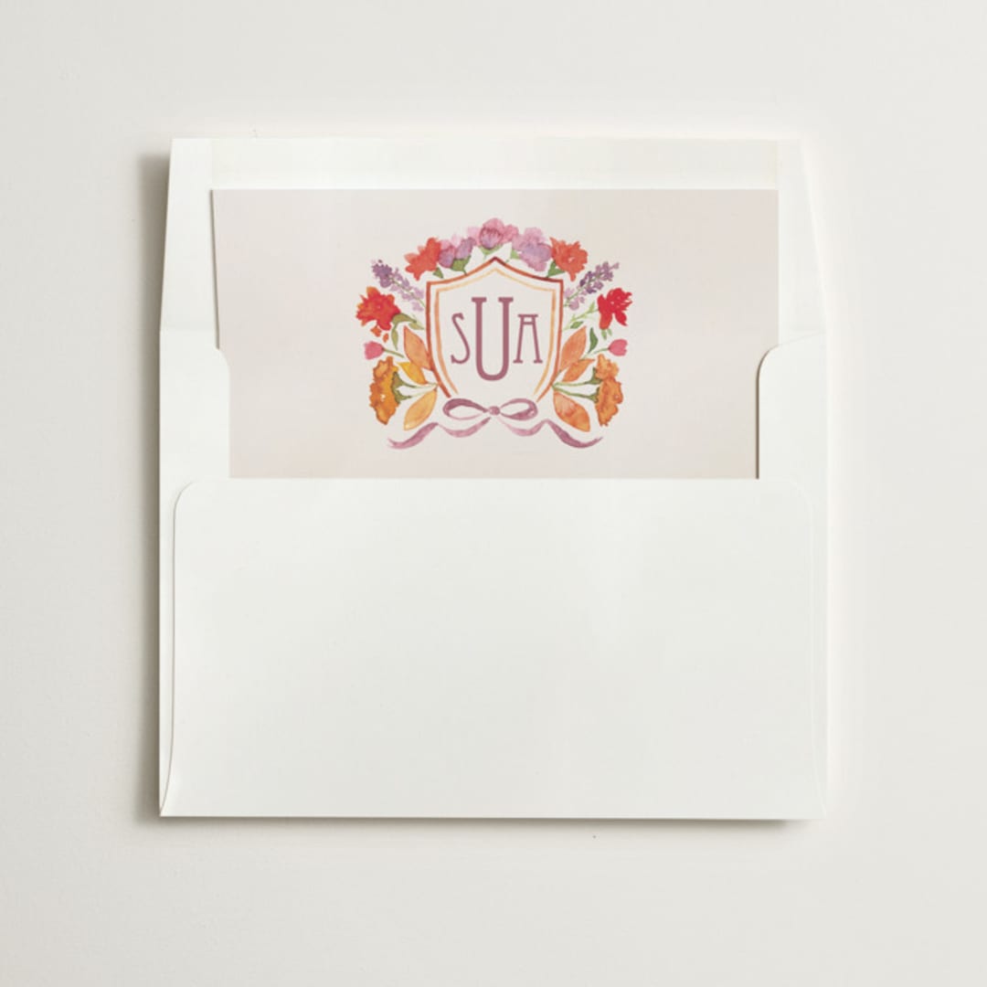 "Crest Fall" - Slip-In Envelope Liners in Autumn by Pink House Press - Liner in envelope