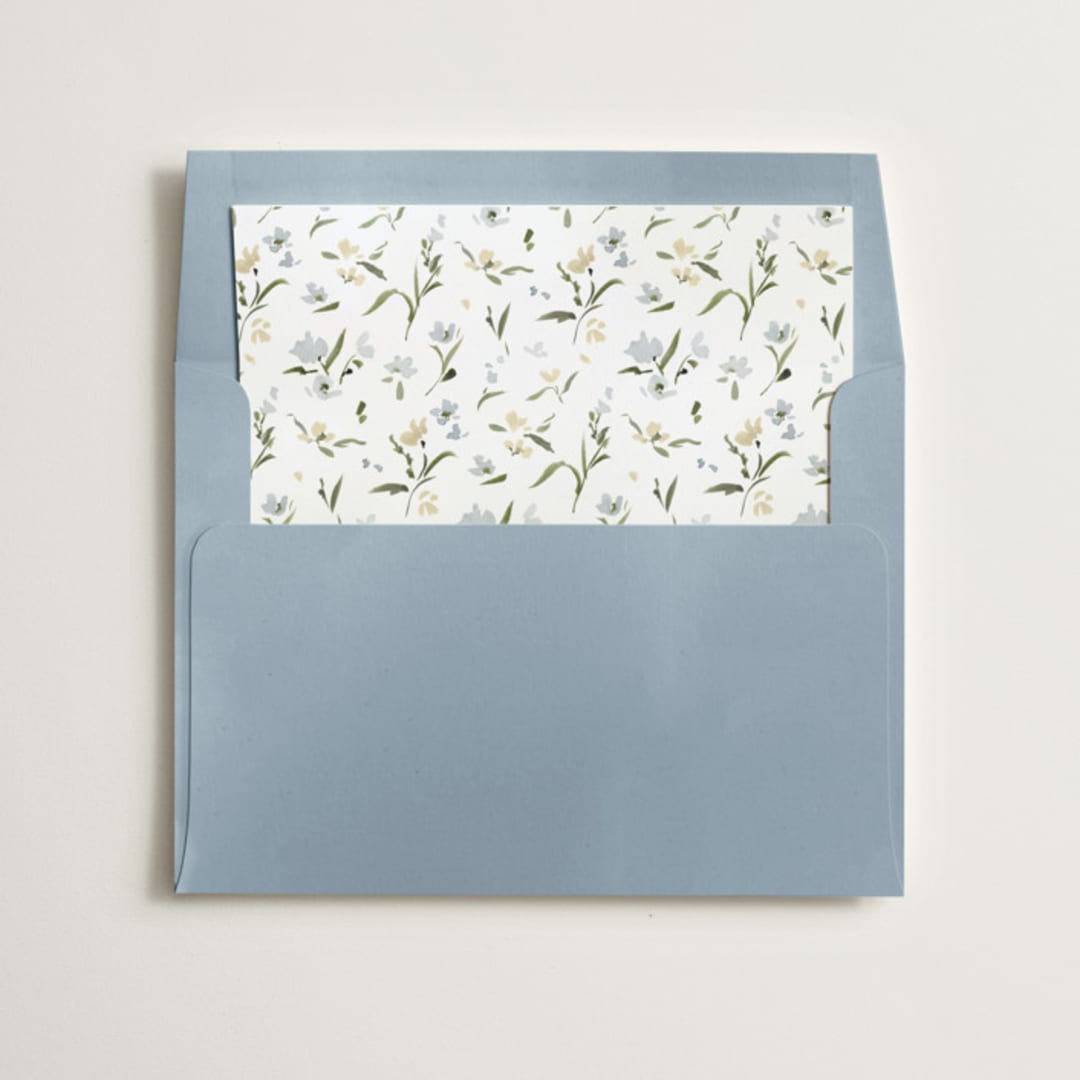 "Fleur" - Slip-In Envelope Liners in Lily by Everett Paper Goods - Liner in envelope