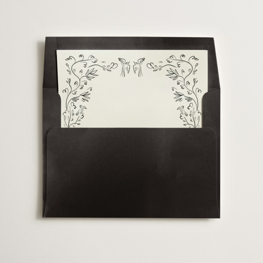 "Sundaland Gardens" - Slip-In Envelope Liners in Ivory by Ani Somi - Liner in envelope