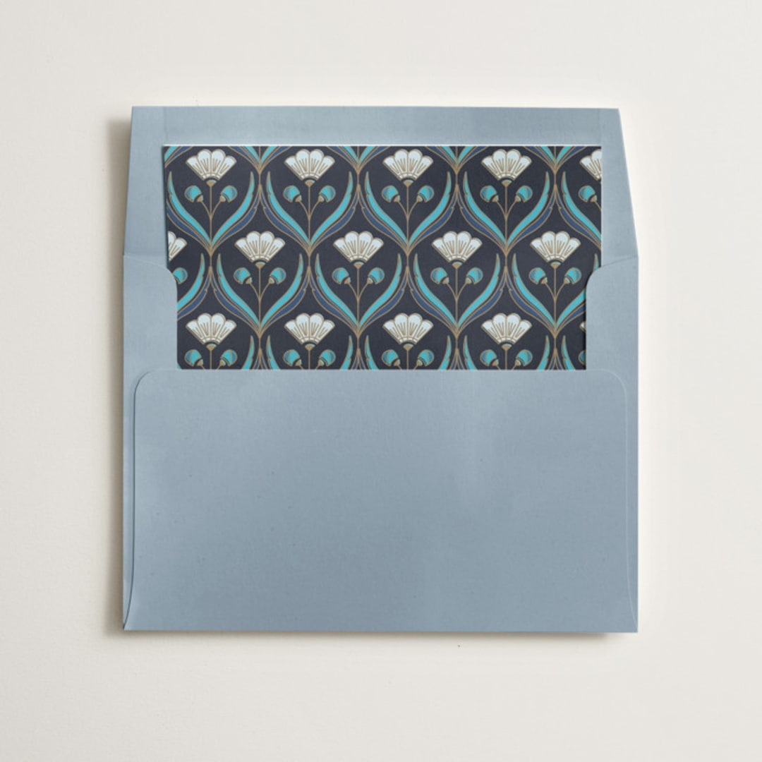 "Deco pattern" - Slip-In Envelope Liners in Cote d'azur by Ana de Sousa - Liner in envelope