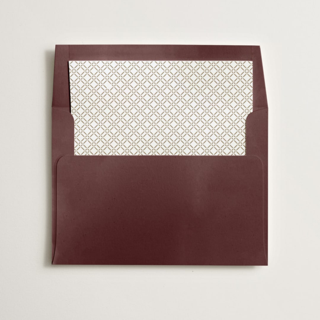 "Rattan" - Slip-In Envelope Liners in Almond by Yaling Hou Suzuki - Liner in envelope