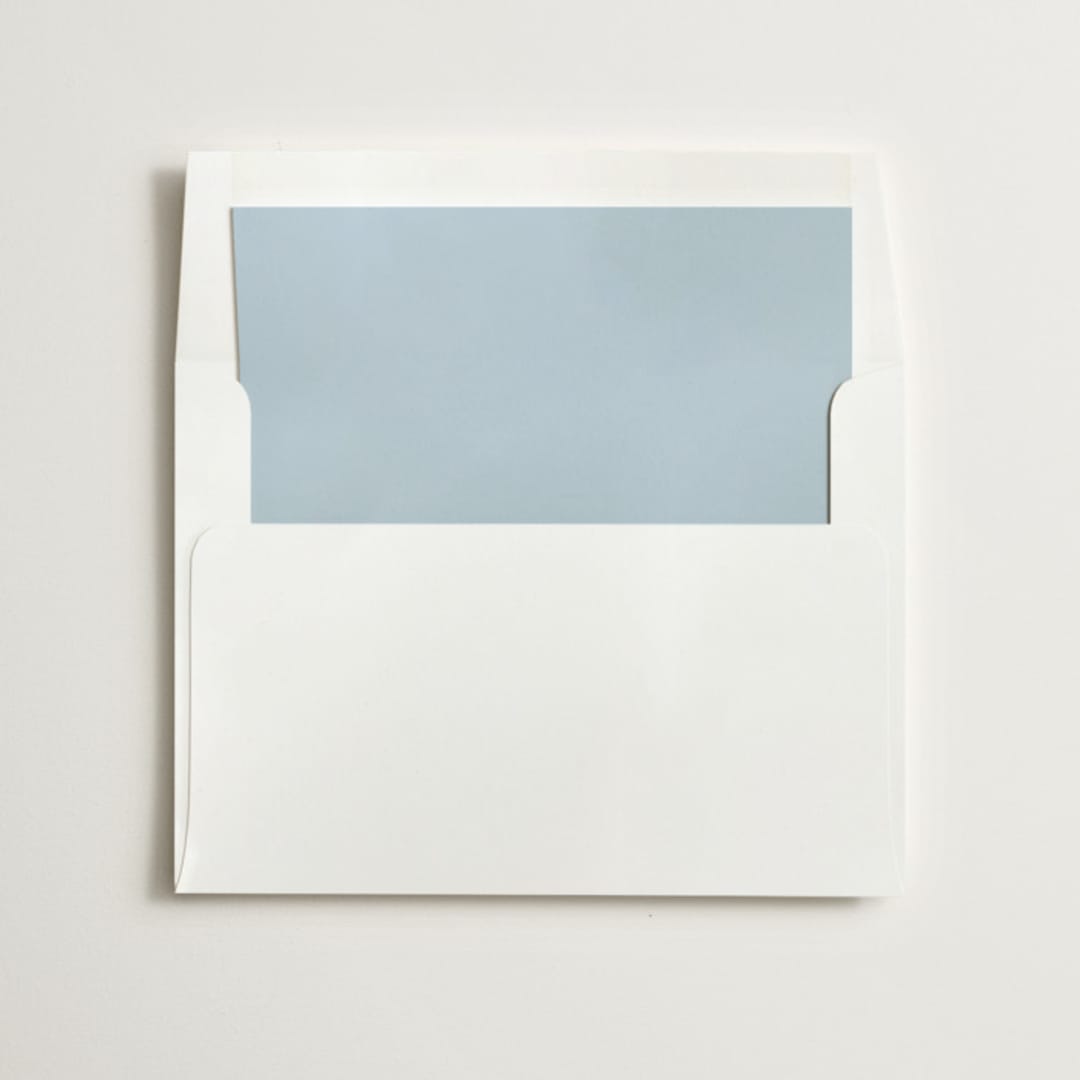 "Blue Liner" - Slip-In Envelope Liners in Sea by Minted - Liner in envelope