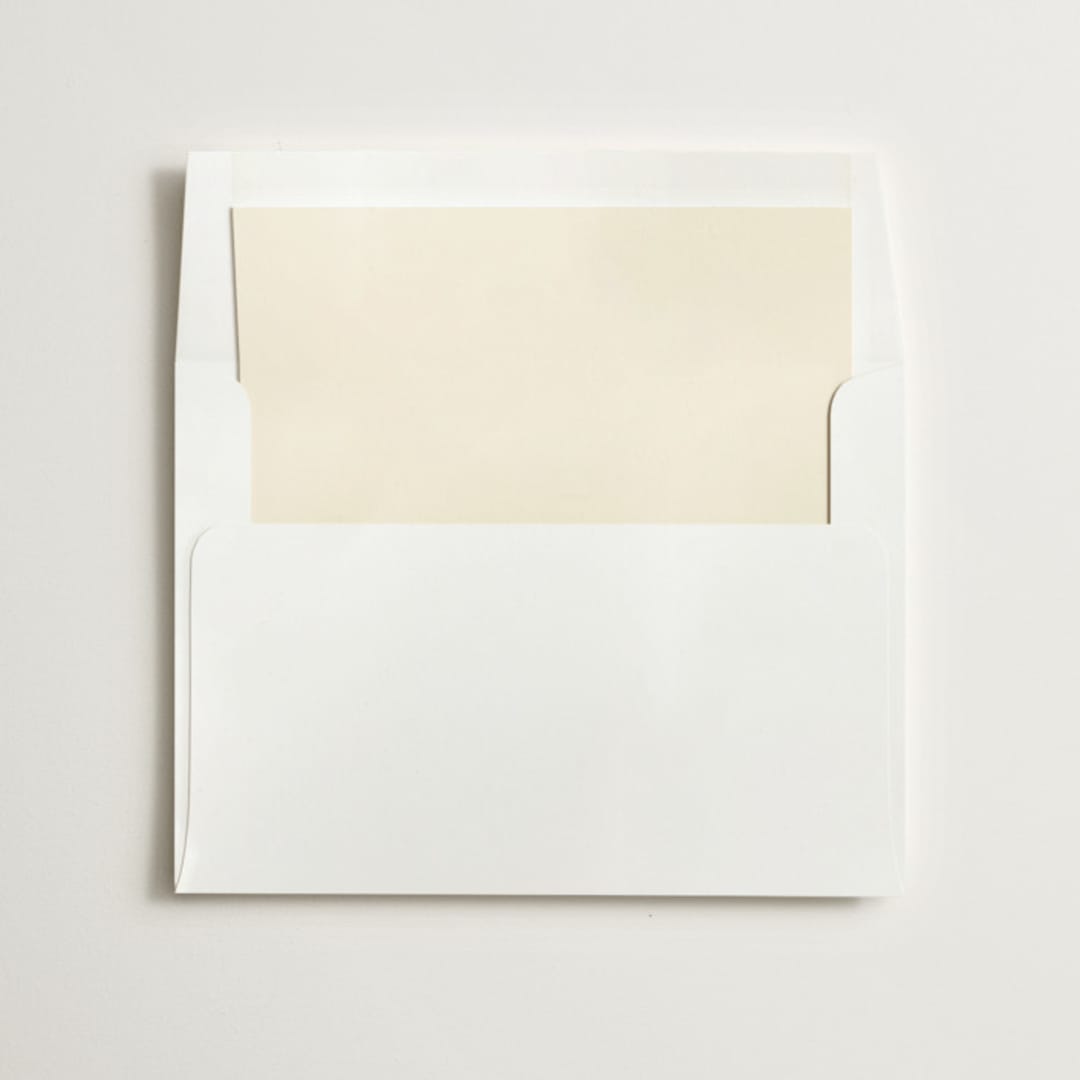 "Neutral Liner" - Slip-In Envelope Liners in Ivory by Minted - Liner in envelope