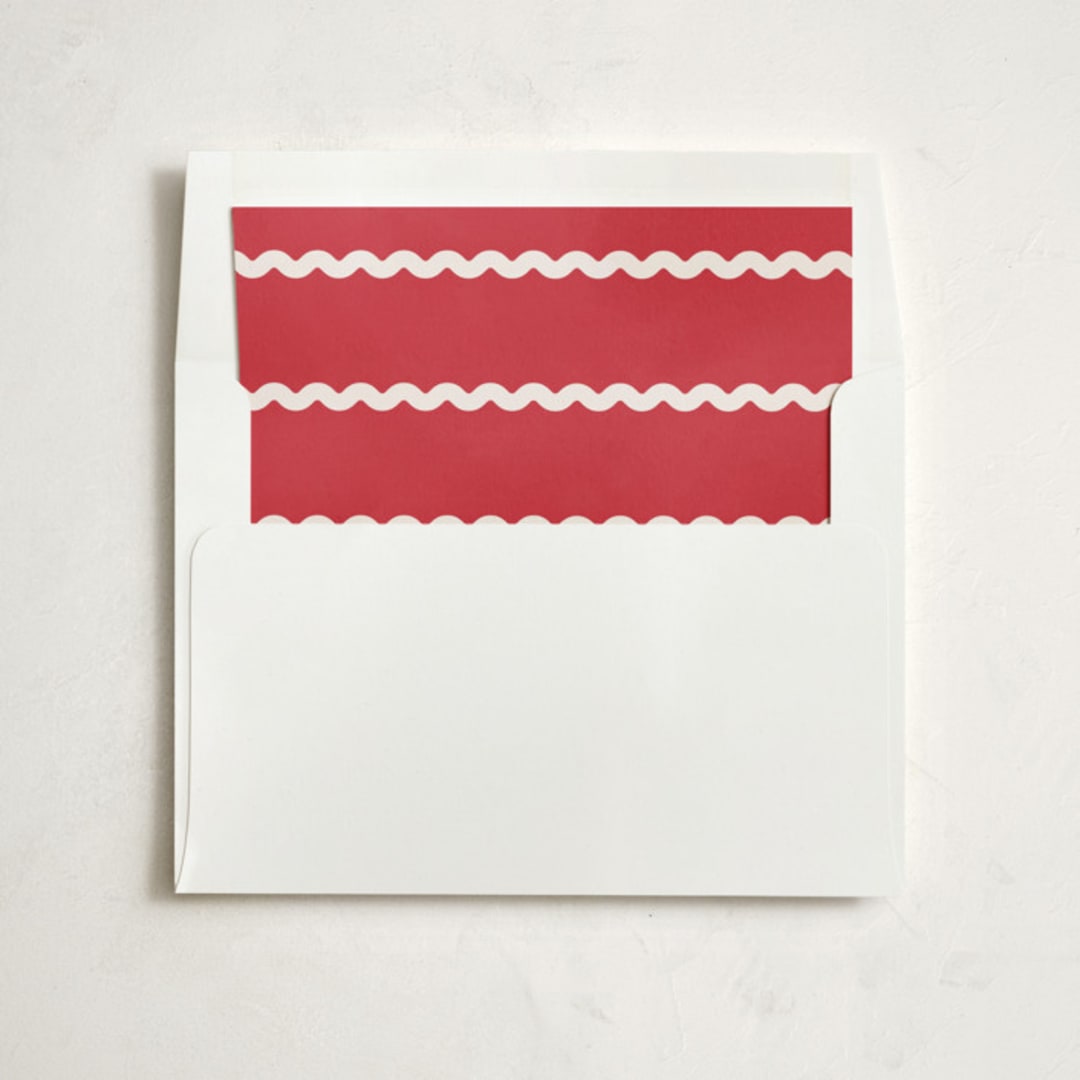 "Rick Rack" - Slip-In Envelope Liners in Cream by Carrie ONeal - Liner in envelope