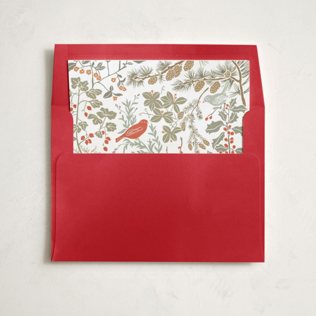 "Winter Greens" - Slip-In Envelope Liners in Spruce by Tara Grangroth - Liner in envelope