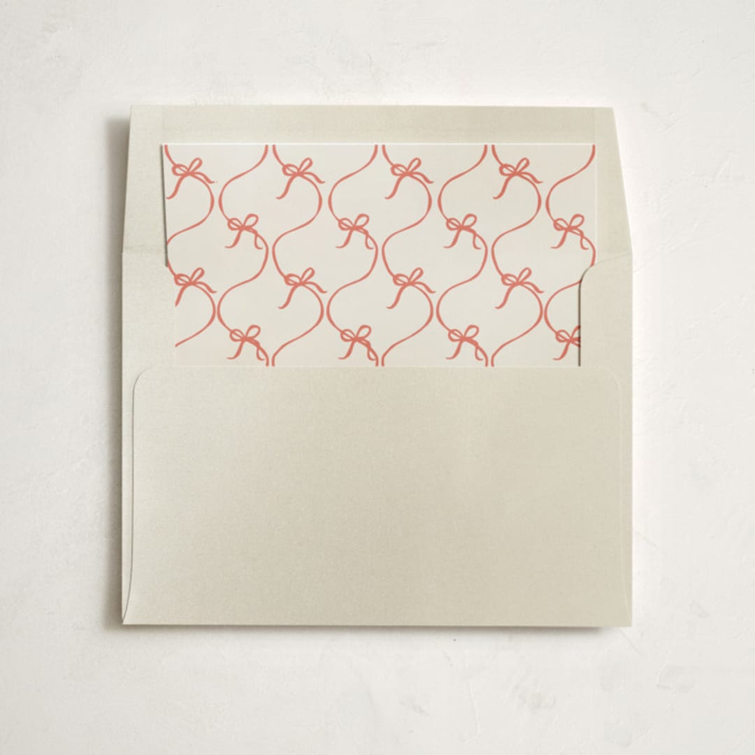 "Farmhouse Tree" - Slip-In Envelope Liners in Tangerine by Tamara Hilje - Liner in envelope