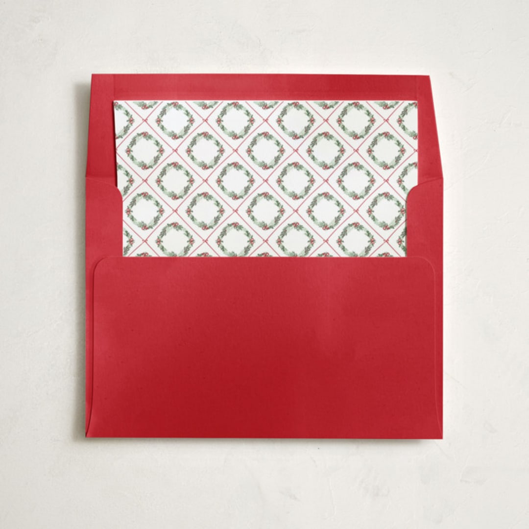 "traditional christmas" - Slip-In Envelope Liners in Holly by Angel Walker - Liner in envelope