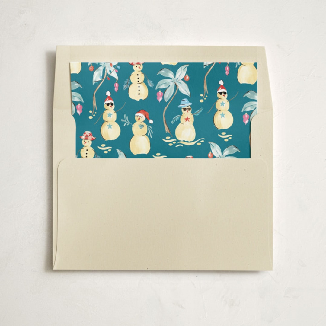 "Merry Luau" - Slip-In Envelope Liners in Sea Turtle by Sarah Knight - Liner in envelope