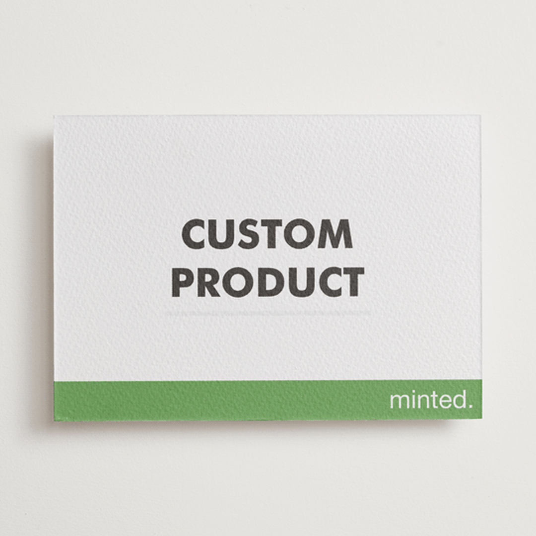 "Portrait" - Letterpress Menus in Pear | Soft Black | Blind Deboss by Minted - Front