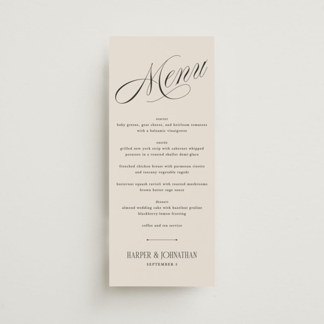 "Mirin" - Menus in Linen by Kate Ahn - Front