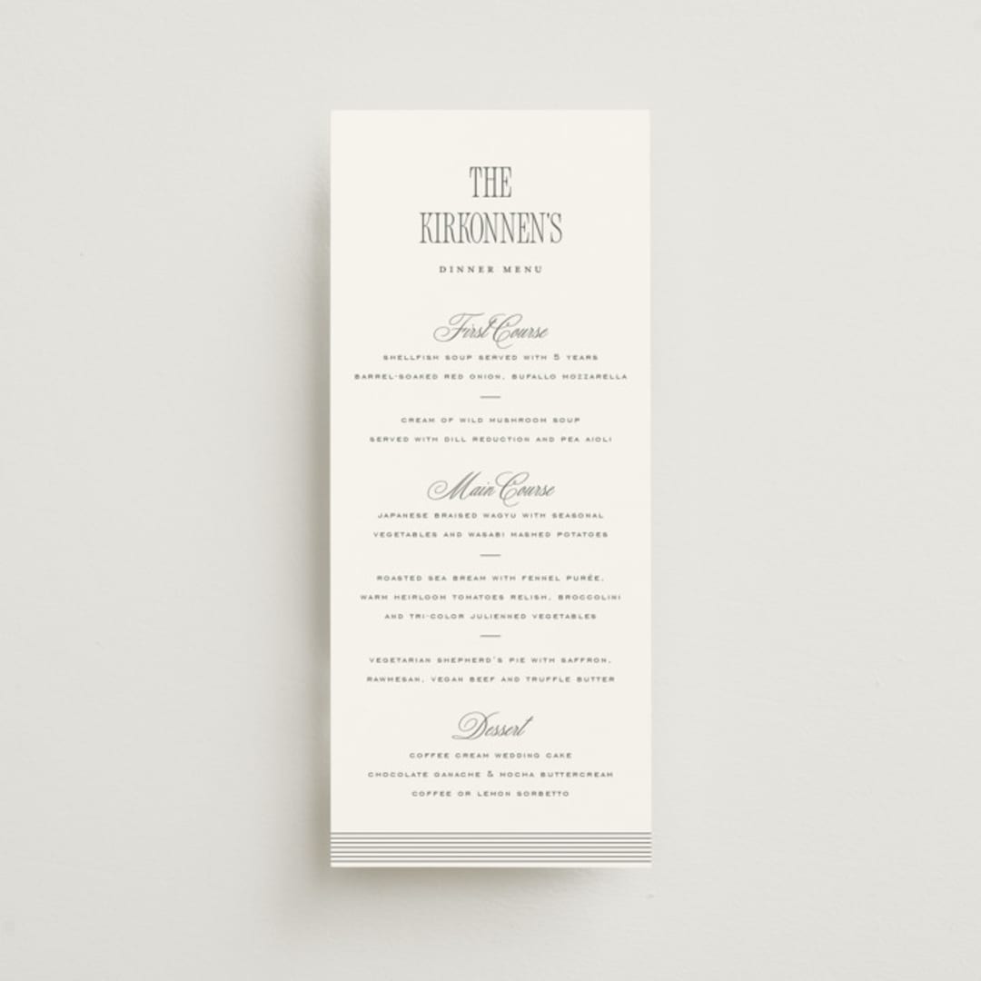 "ris al’amande" - Menus in Sugar by chocomocacino - Front