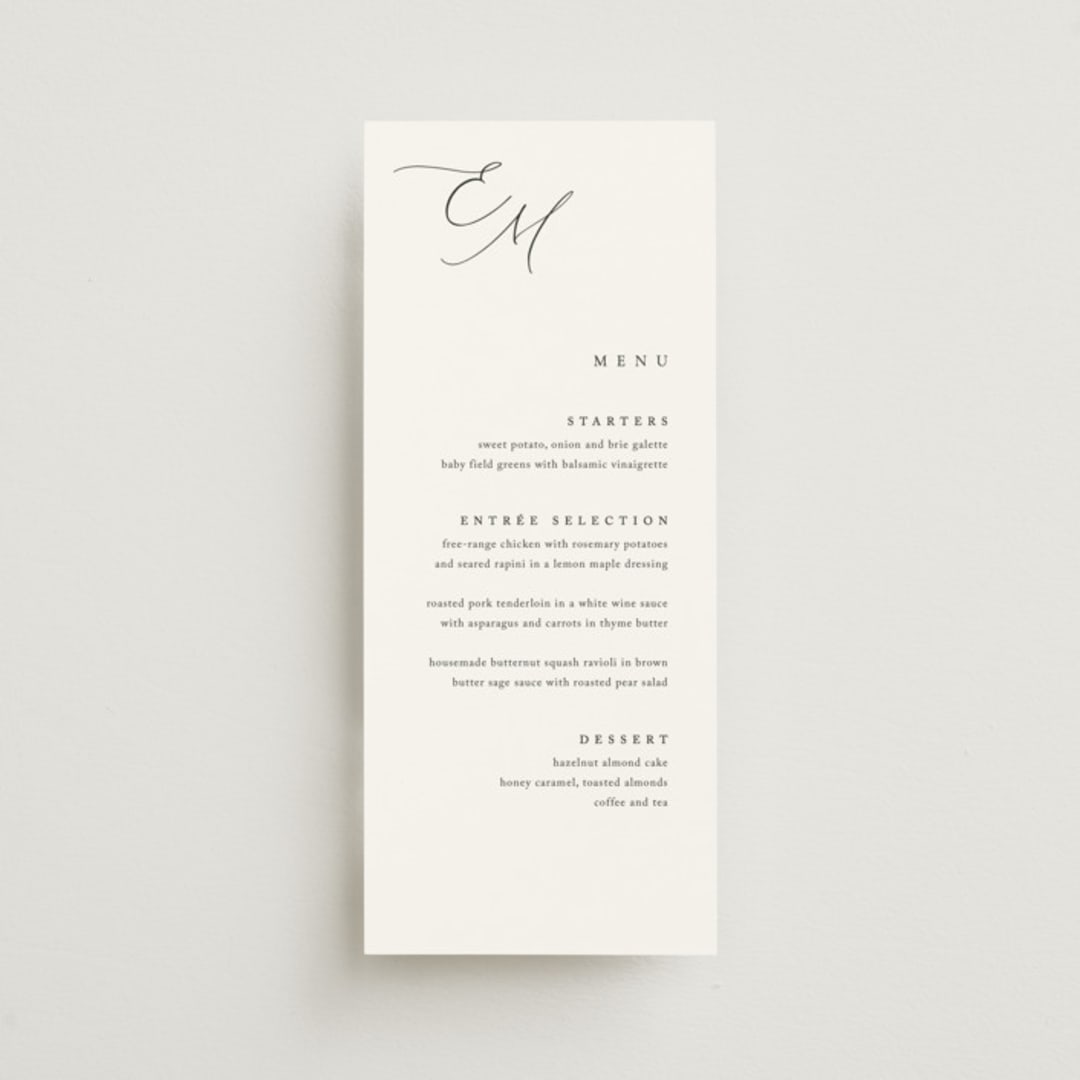 "Corner" - Menus in Silk by Kelly Schmidt - Front