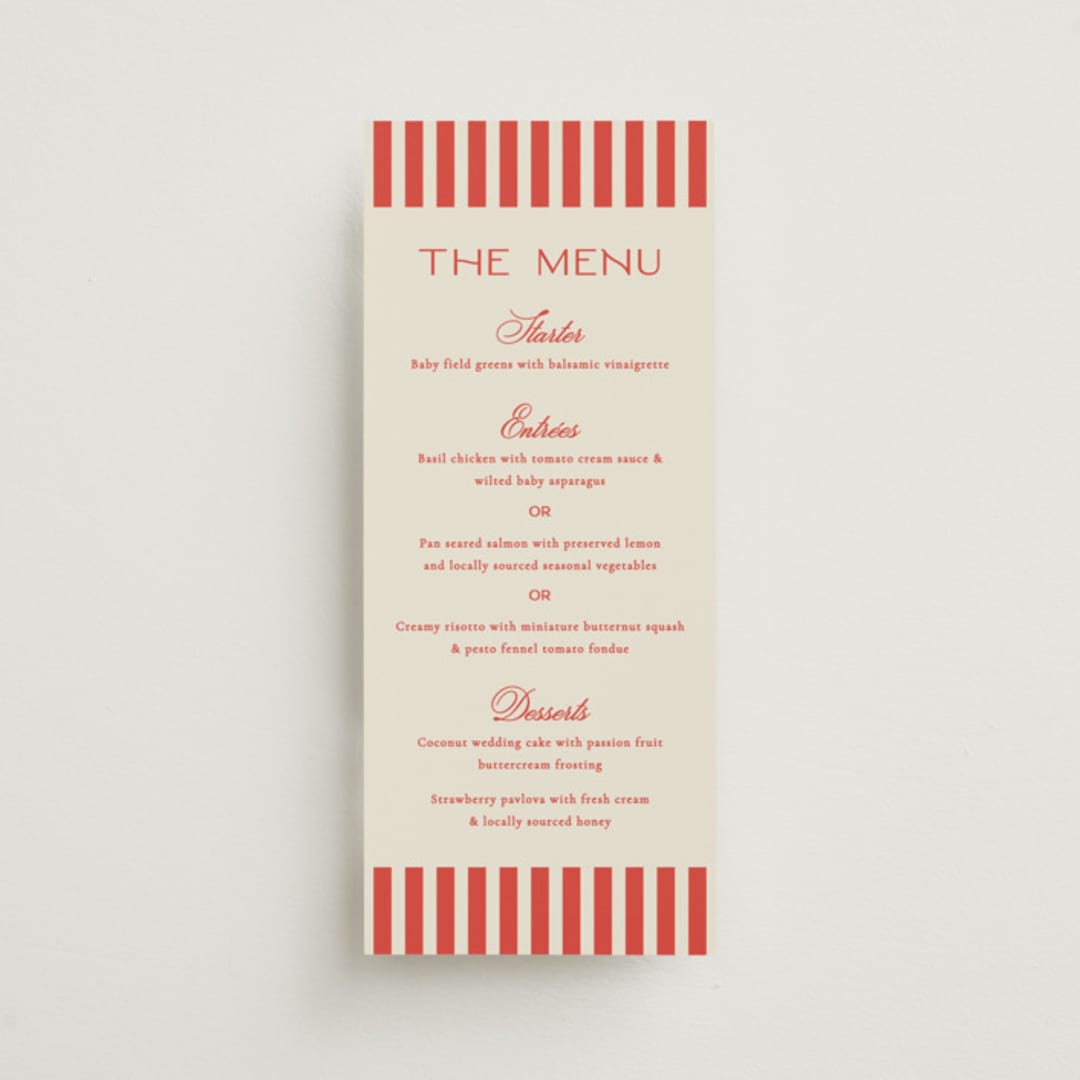 "Kitty Hawk" - Menus in Lobster by Jackie Crawford - Front