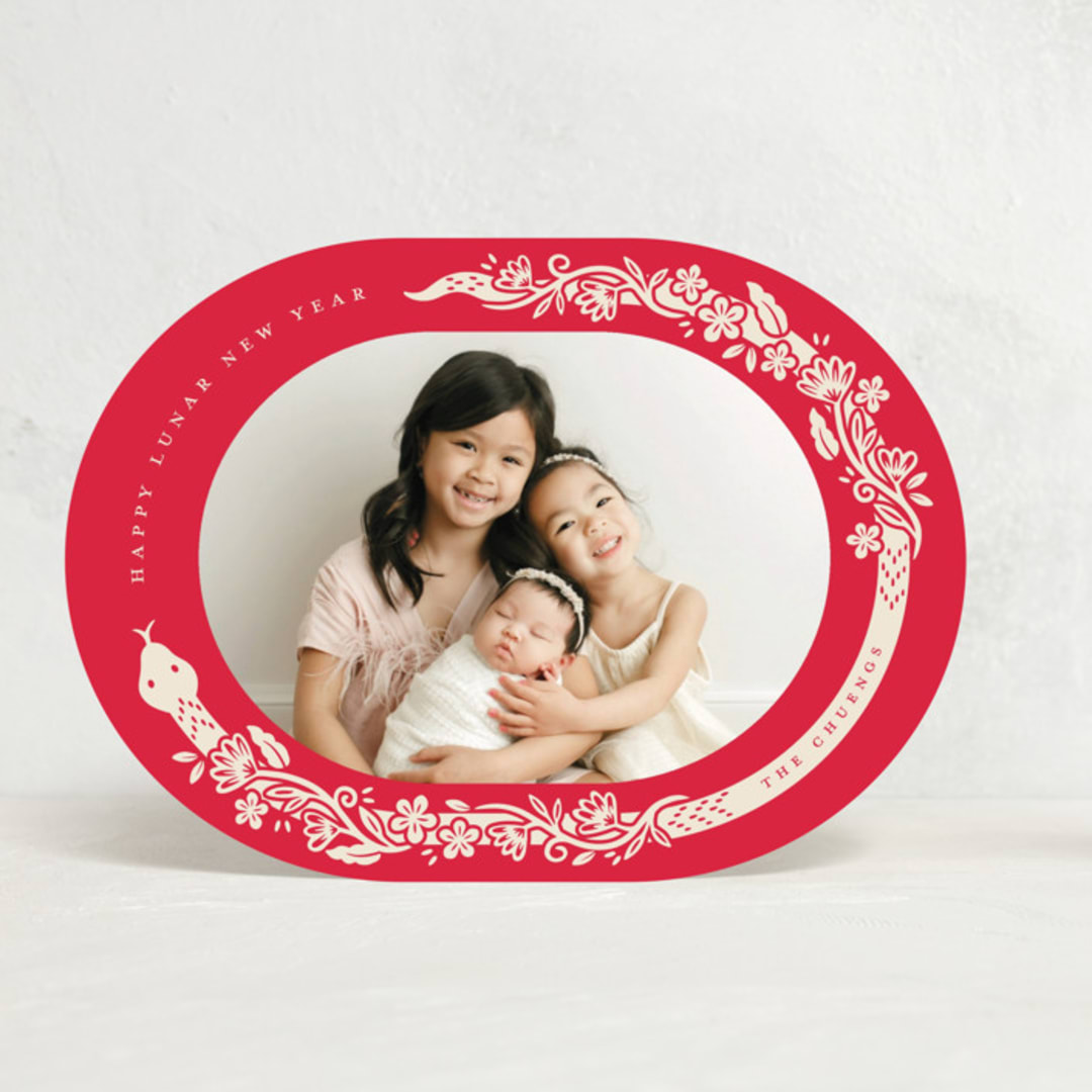 "Snake Lunar Year" - Lunar New Year Cards in Wealth by Vivian Yiwing - Front