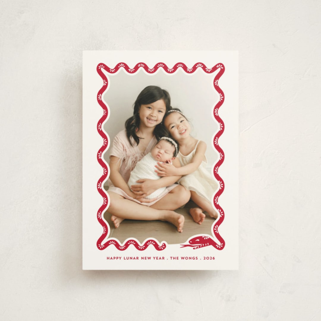 "Tsim Sha Tsui" - Lunar New Year Cards in Bayberry by Gwen Bedat - Front