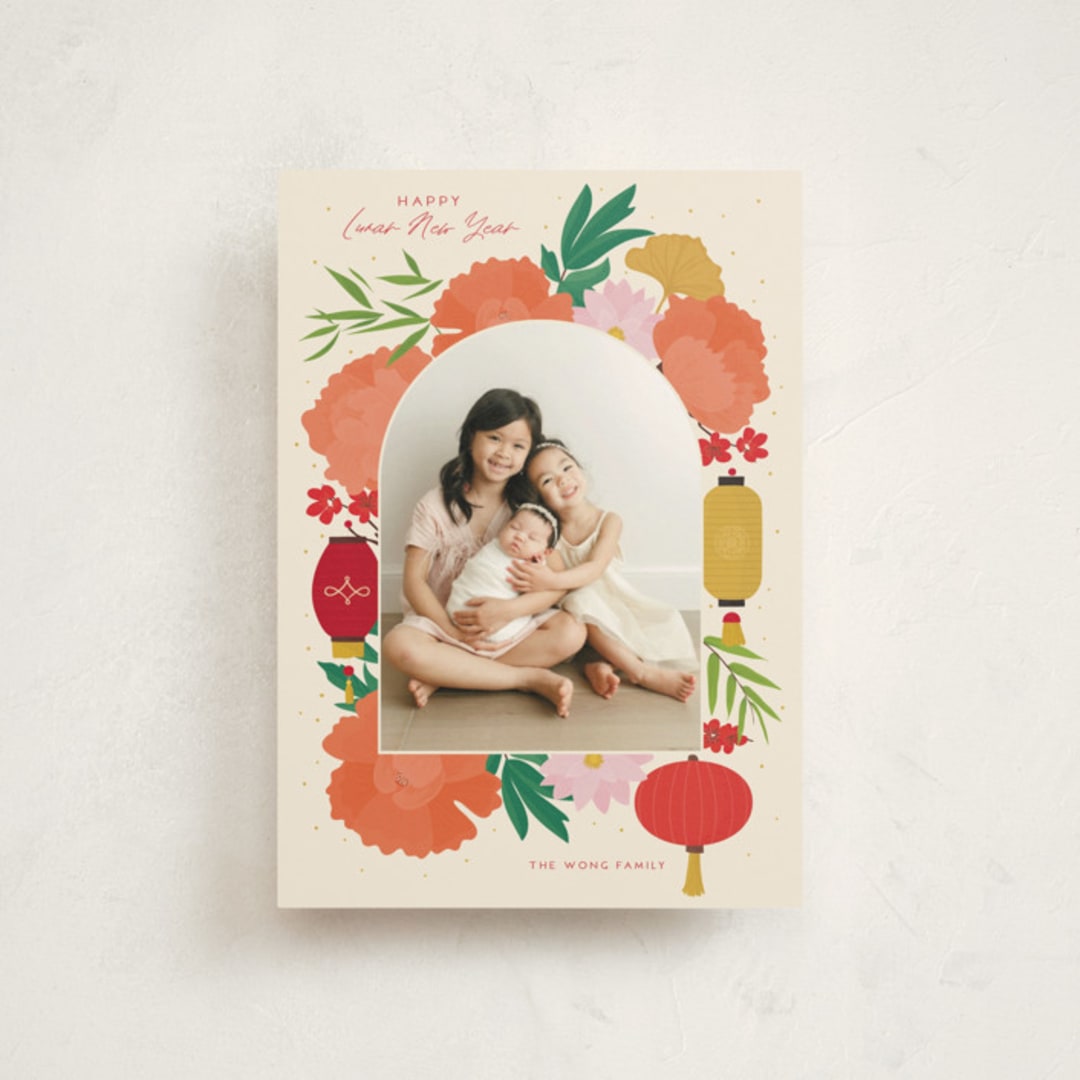"Xin nian" - Lunar New Year Cards in Apple by Vera Lim - Front