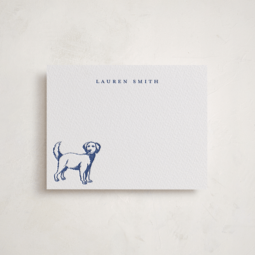 "Best Friend" - Personalized Stationery Cards in Lapis by Teju Reval - Front