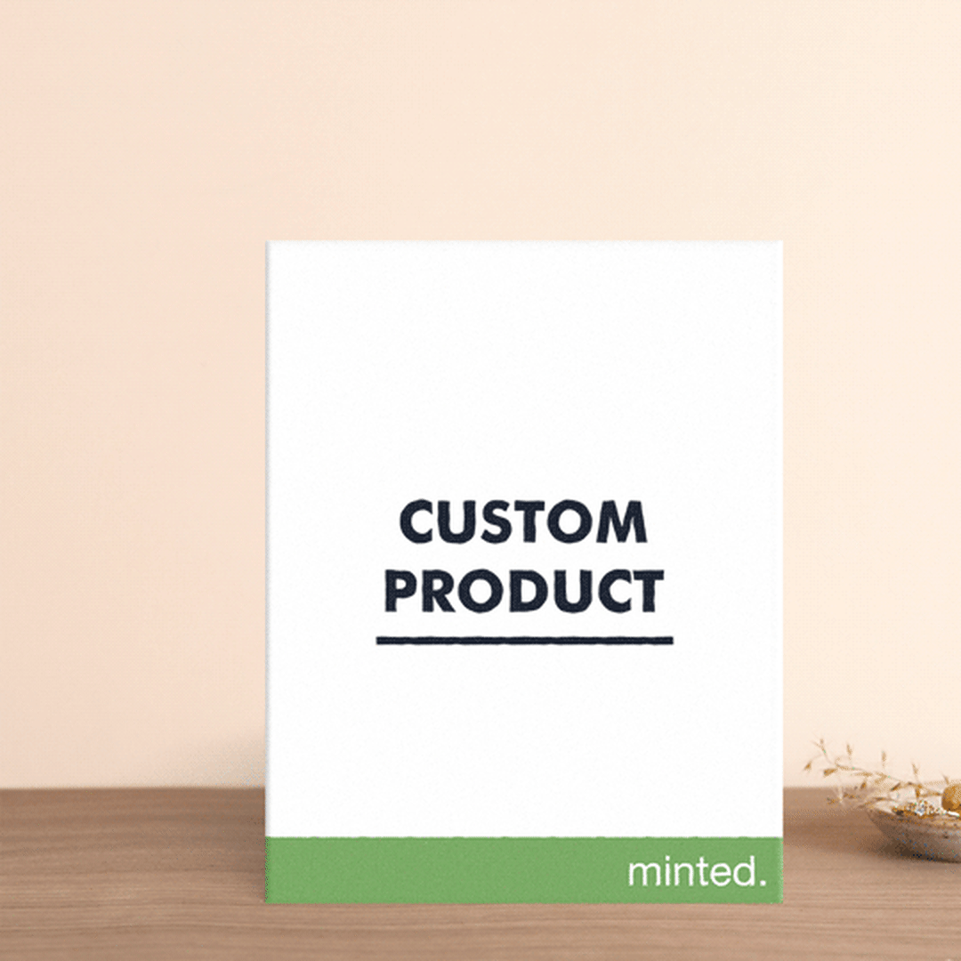"Portrait Custom" - Letterpress Reception Cards by Minted Custom - Front