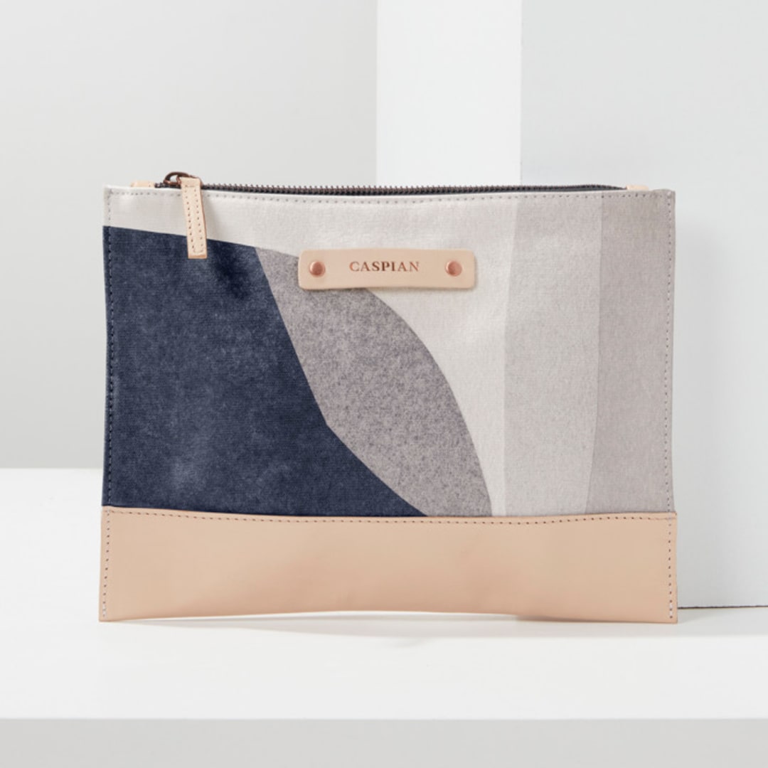 "Converging" - Casual Clutch in Denim by Carrie Moradi - Casual Clutch
