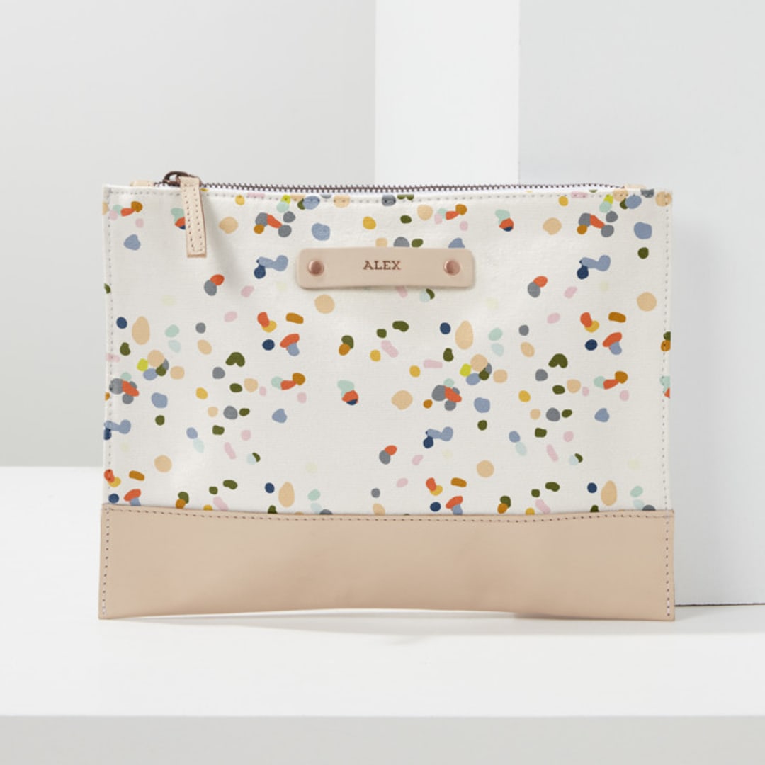 "Pretty Pepper" - Casual Clutch in Confetti by Stephanie C Martinez - Casual Clutch