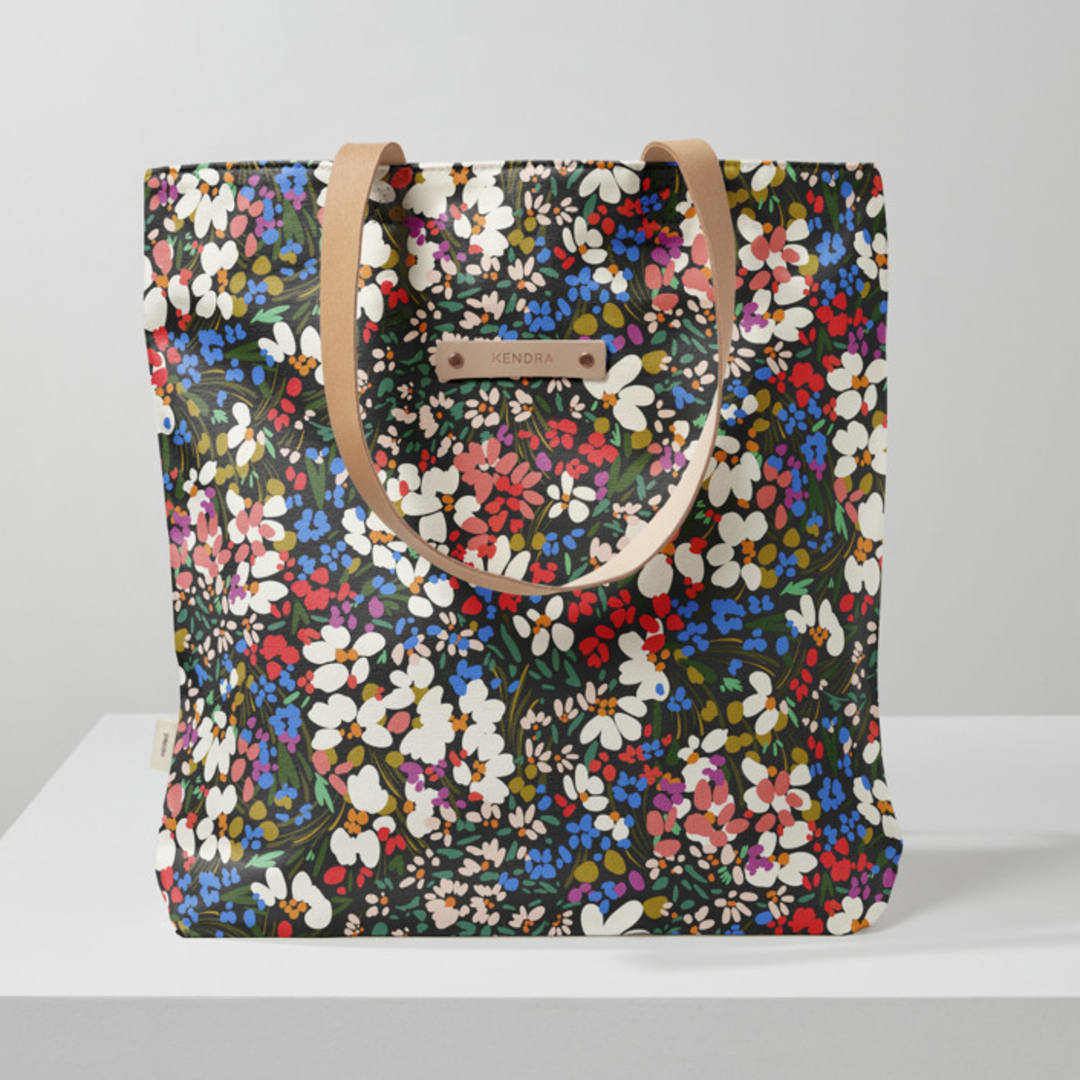 "garden club" - Snap Tote in Roses by Angela Marzuki - Snap Tote