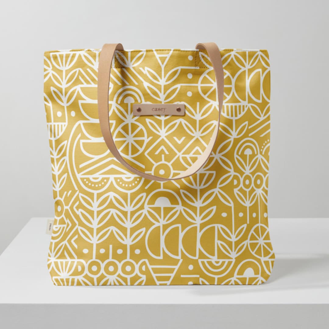"Deconstruct" - Snap Tote in Sunshine by Michelle Taylor - Snap Tote