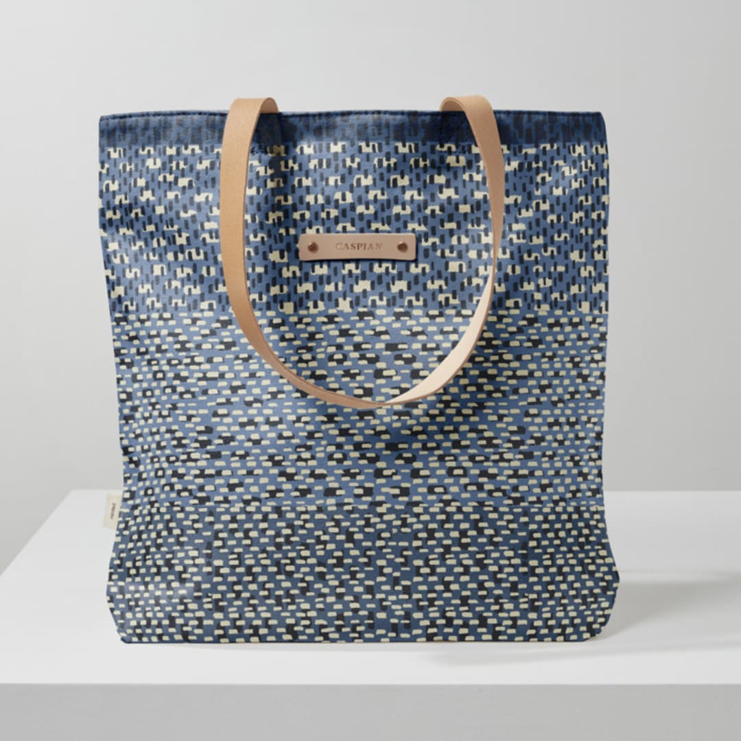 "Basic - Azure" - Snap Tote in Azure by Bethania Lima - Snap Tote