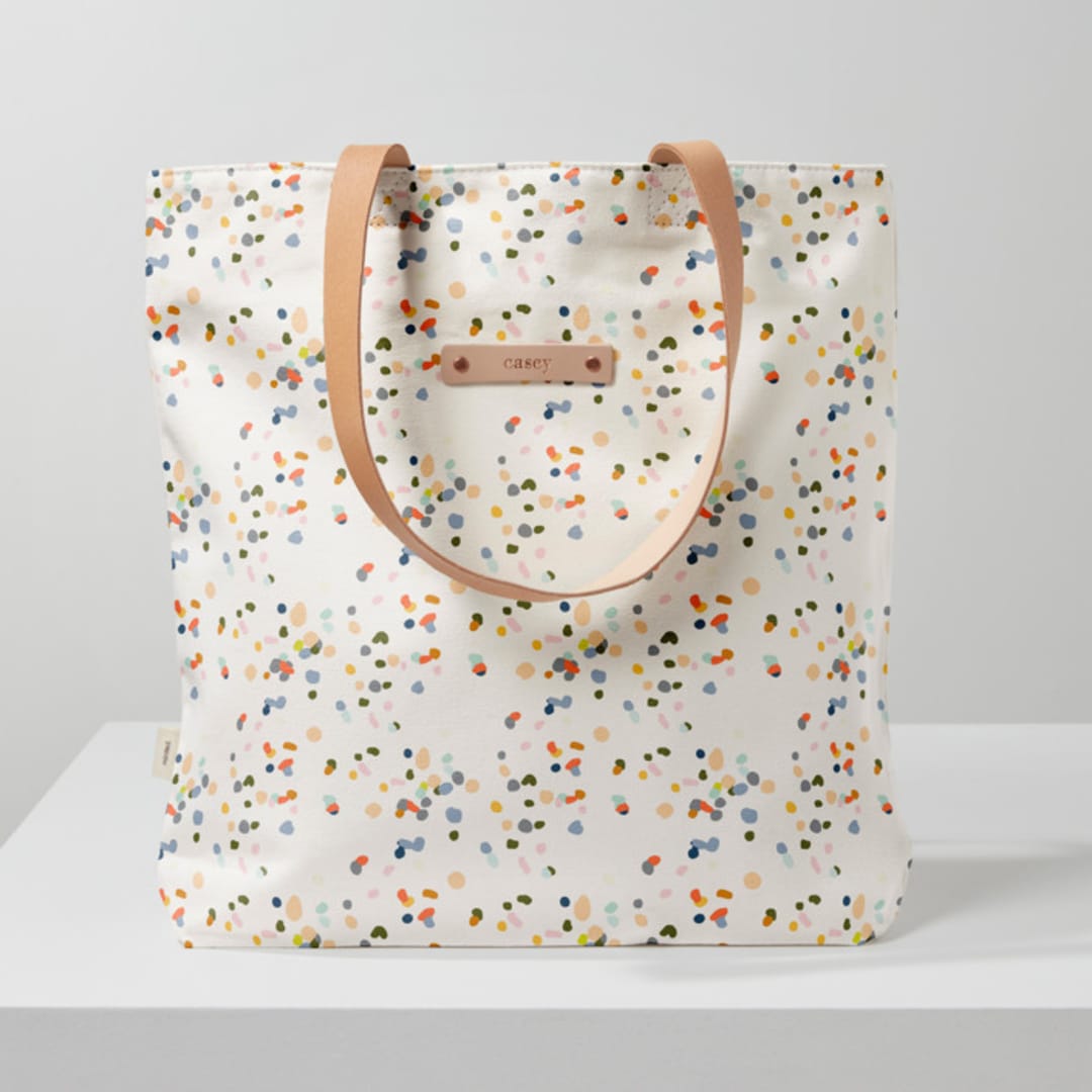 "Pretty Pepper" - Snap Tote in Confetti by Stephanie C Martinez - Snap Tote