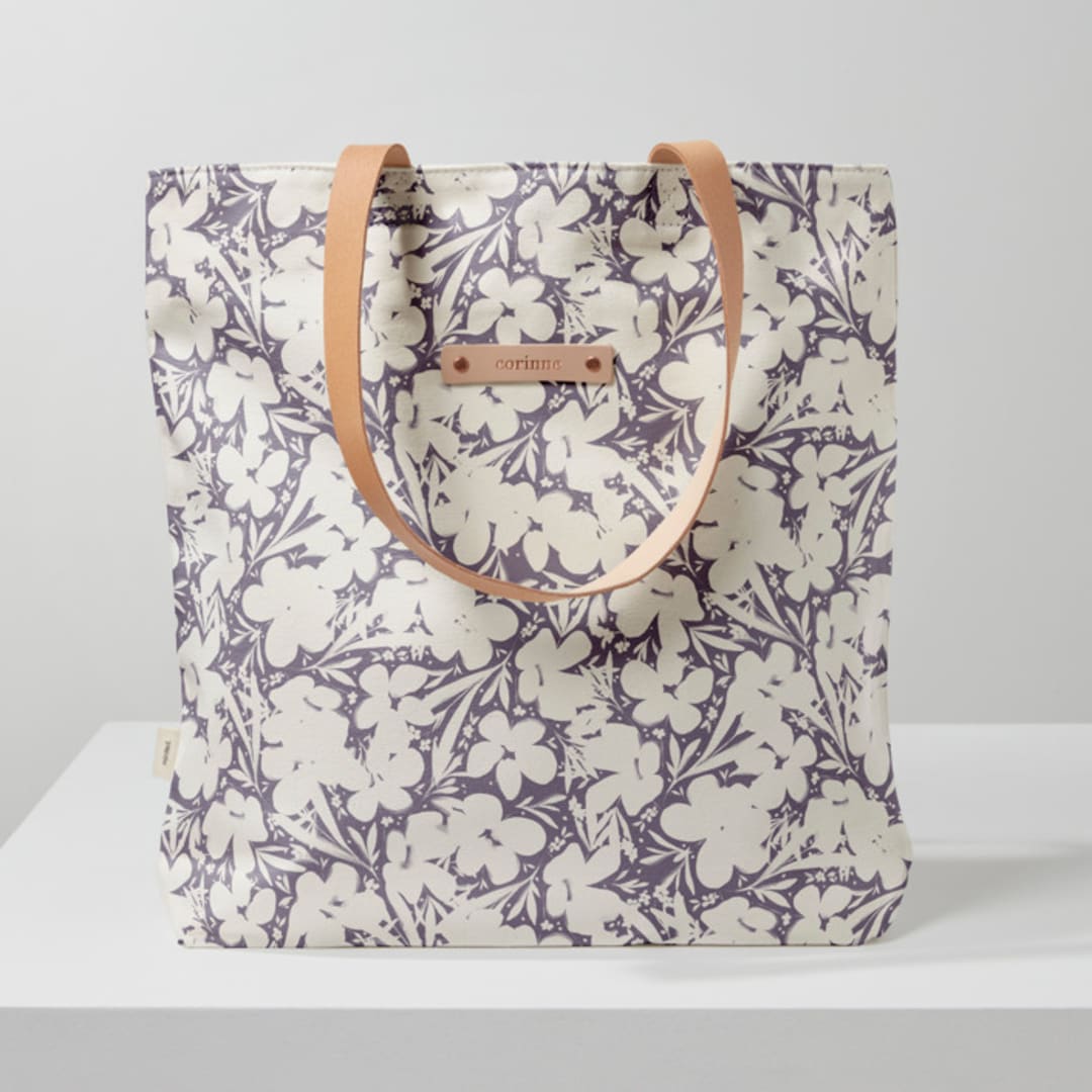 "Sauvage" - Snap Tote in Chalkboard by Gwen Bedat - Snap Tote