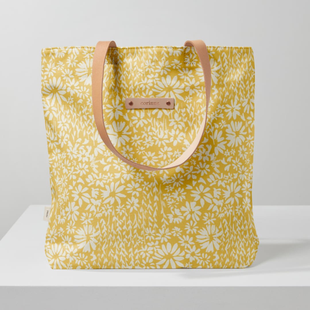 "Lenox" - Snap Tote in Sunshine by Lauren Richel Kelly - Snap Tote