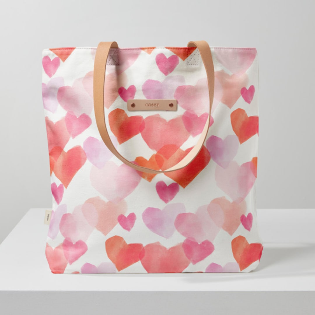 "Love in the Air" - Snap Tote in Rose by Rebecca Durflinger - Snap Tote