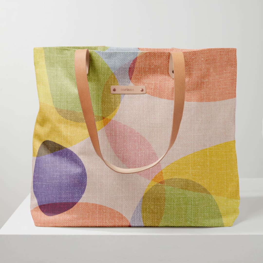 "Sweet Layers" - Carry-All Slouch Tote in Candy by Jayne Alfieri - Carry-All Slouch Tote