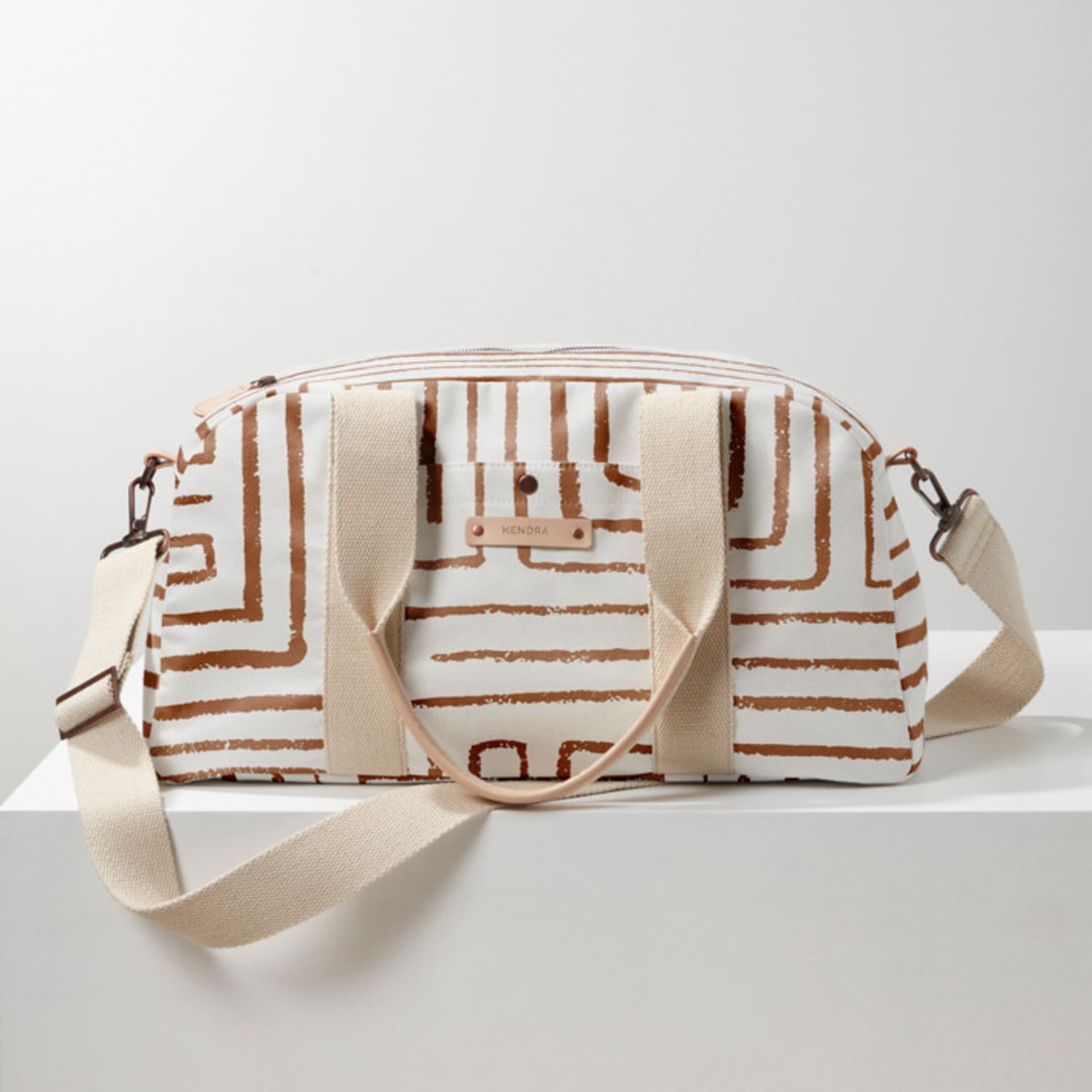 "Taos - Rust" - Weekender in Rust by Anna Elder - Weekender