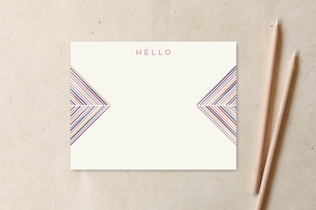 Herringbone Arrows Hello