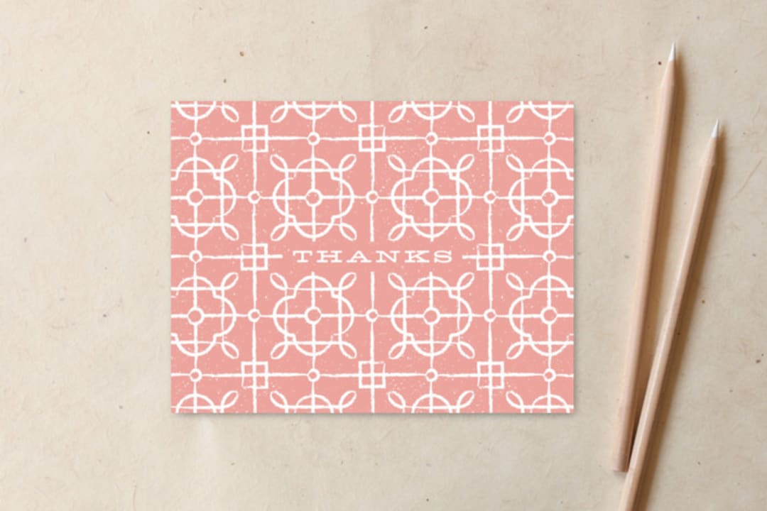 Distressed Trellis Thanks