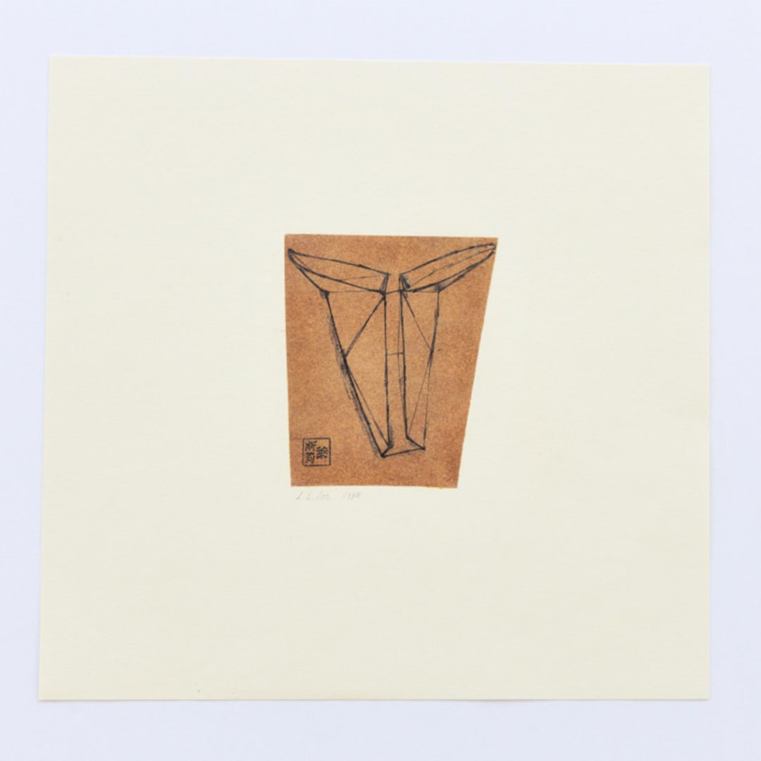 "Folded Cow Head 1 Pastel" - Original Drawings in multicolorassorted-colors by Dana Williamowsky