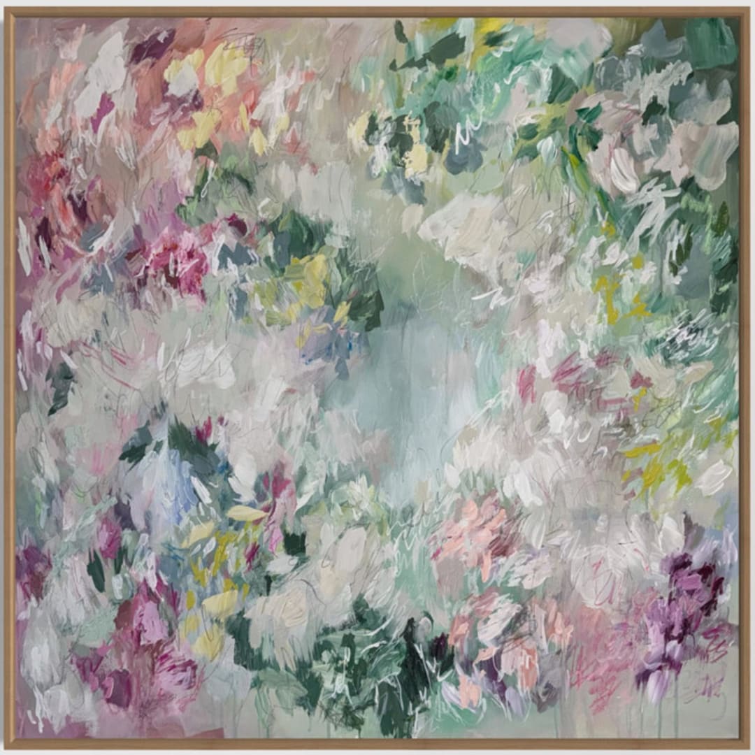 "Don’t Worry Baby" - Original Painting in multicolor by Sarah Mankin