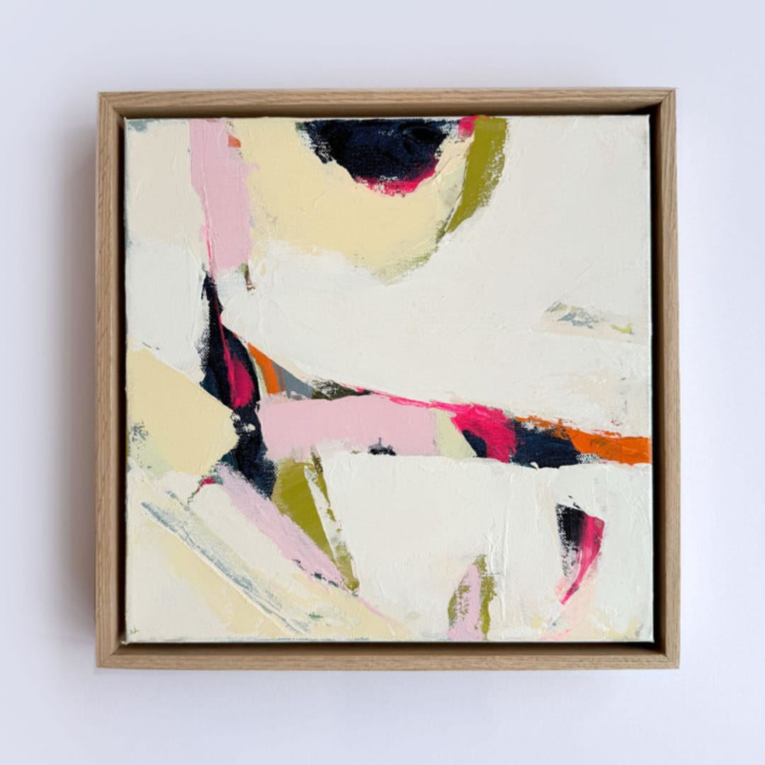 "Present" - Original Painting in multicolorassorted-colors by Karyn Denten