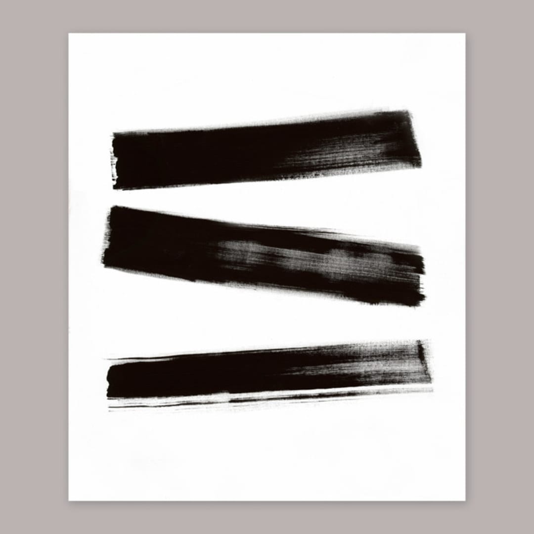 "From All Angles Original Artwork" - Original Painting in black by Ilana Greenberg