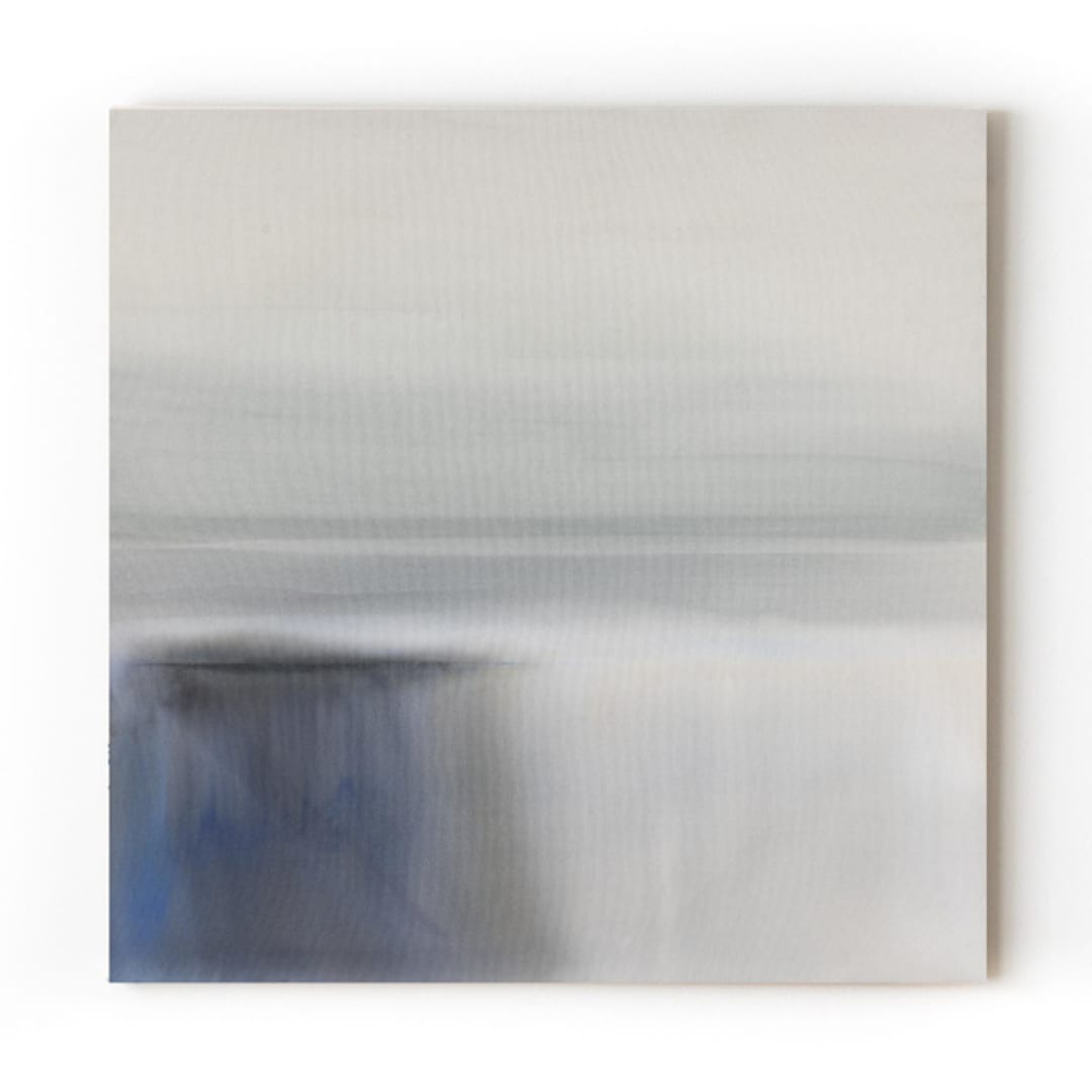 "Thresholds" - Original Painting in gray by Christa Kimble