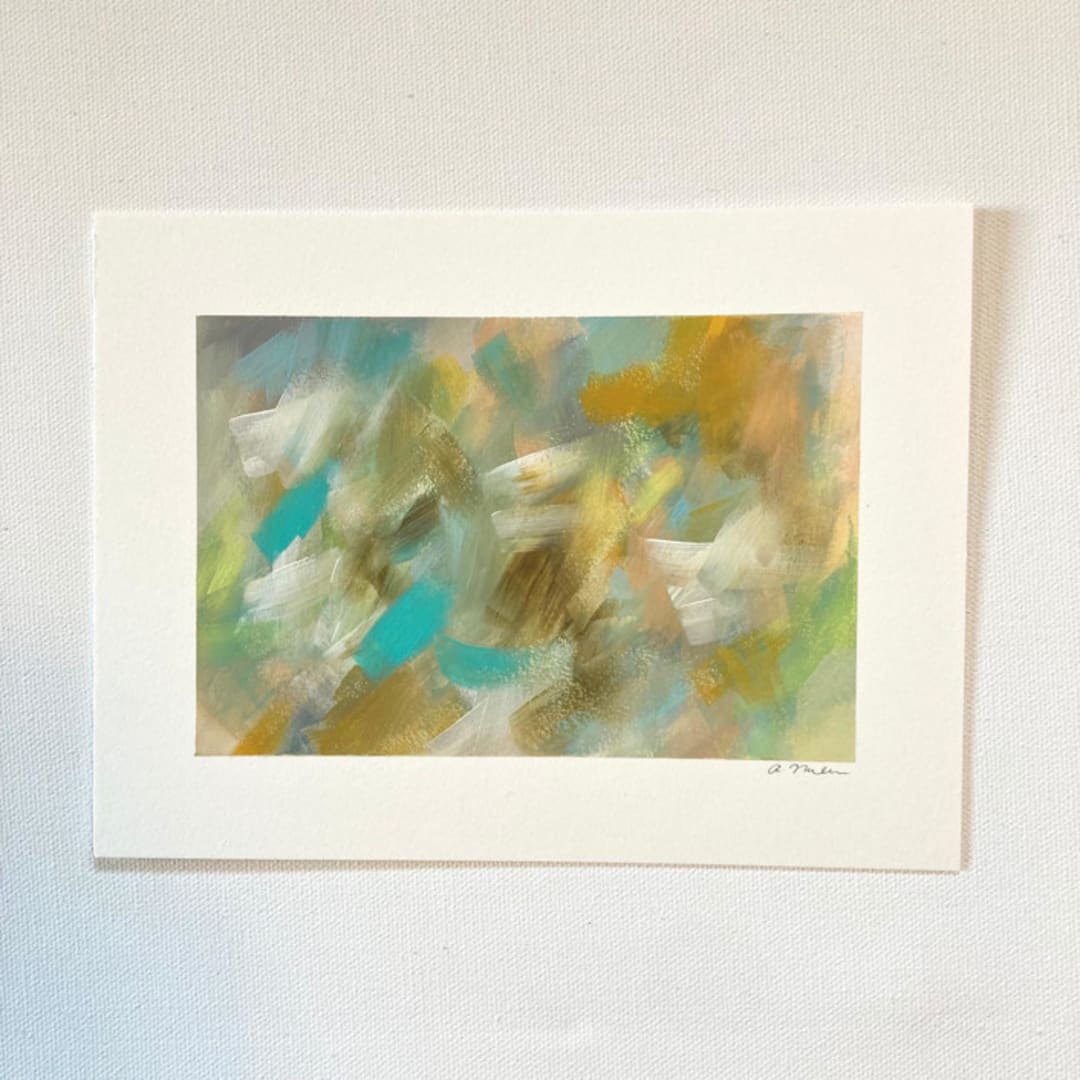 "Untitled 22" - Original Painting in blue by Amy Mullen