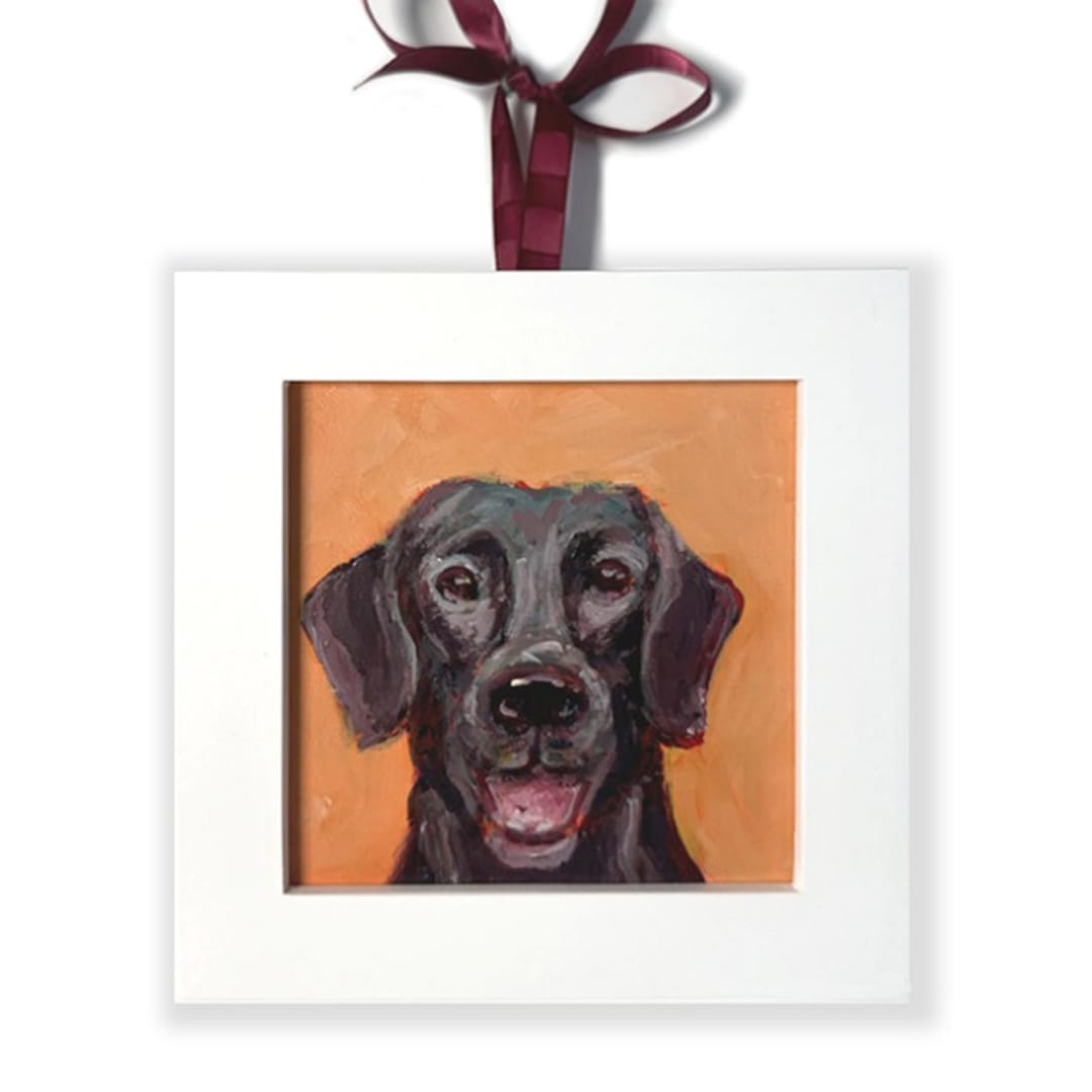 "Black Lab, Original Acrylic Painting" - Original Painting in multicolorassorted-colors by Carol C. Young