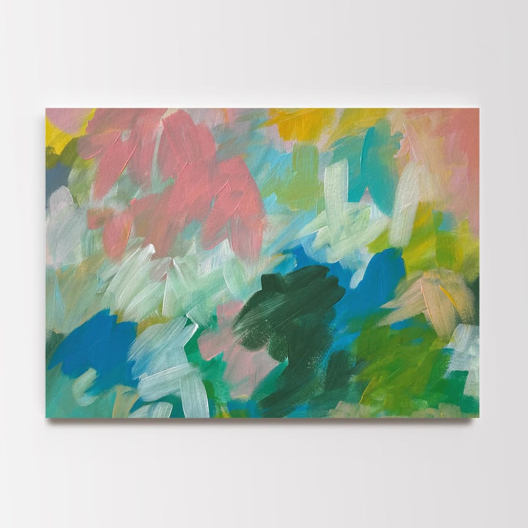 "Felicity #4" - Original Painting in pink by Amy Mullen