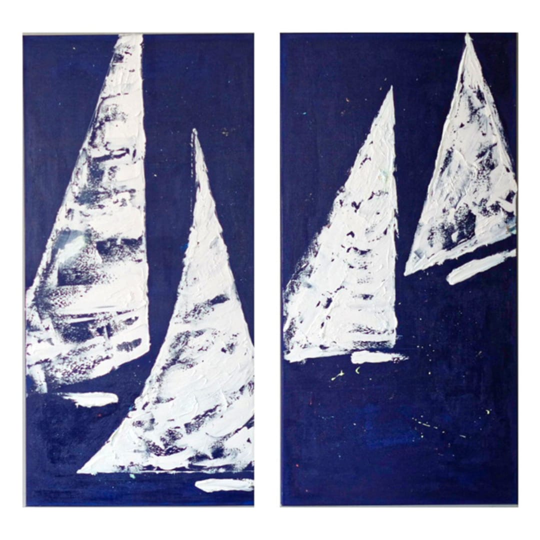 "Cloud Chaser" - Original Painting in blue by Kathryn Kelly