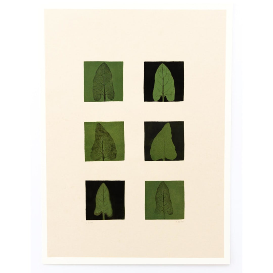 "Mushroom Leaf Painting" - Original Painting in multicolorassorted-colors by Dana Williamowsky