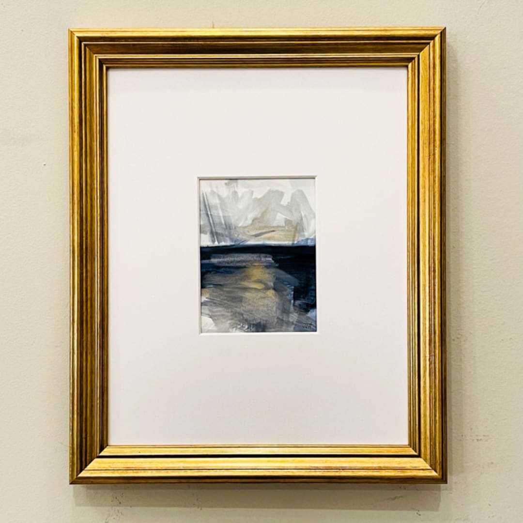 "God is like a Ray of Sunshine" - Original Painting in gold by Golden Lines and Silver Linings