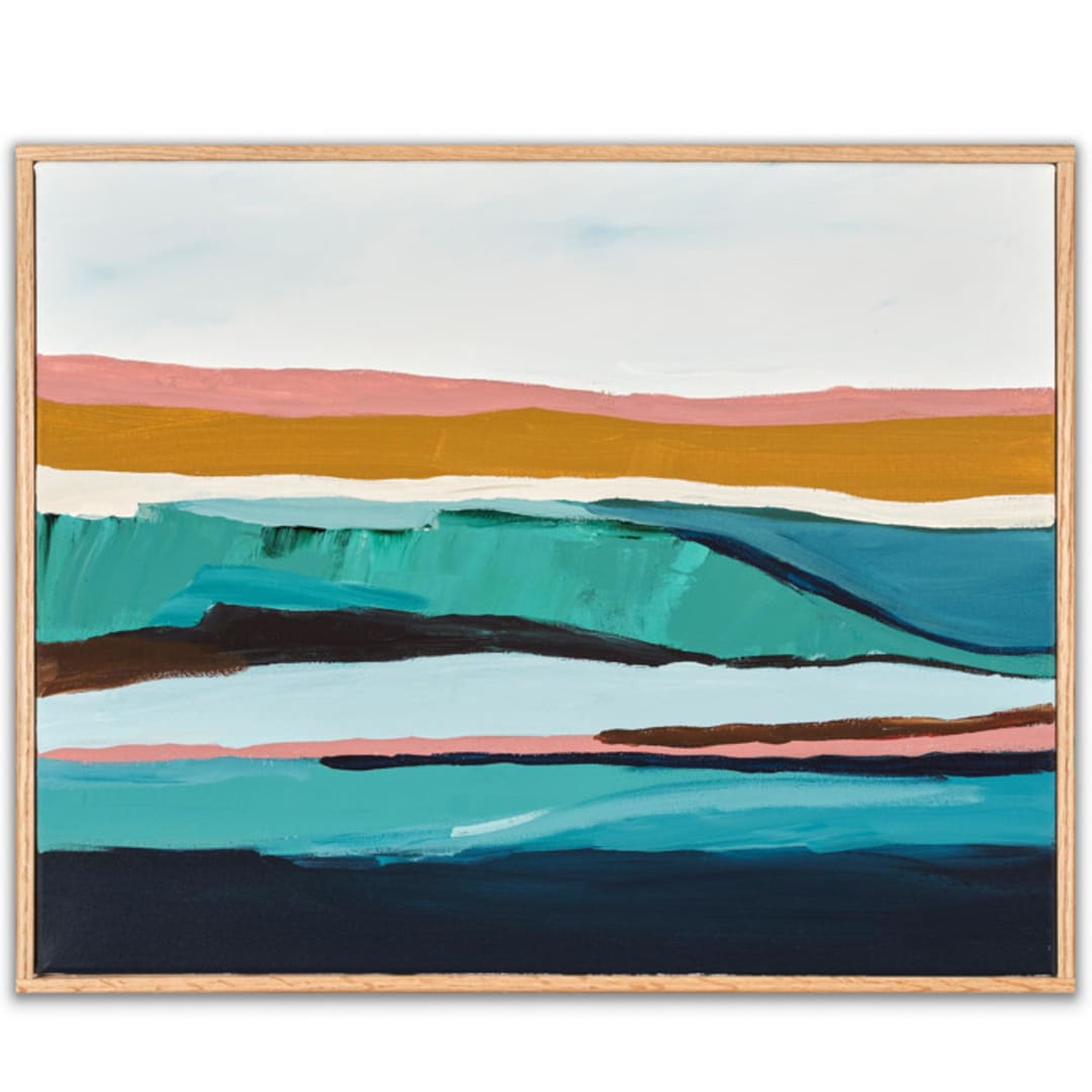 "Santa Cruz Seascape" - Original Painting in multicolorassorted-colors by Caryn Owen