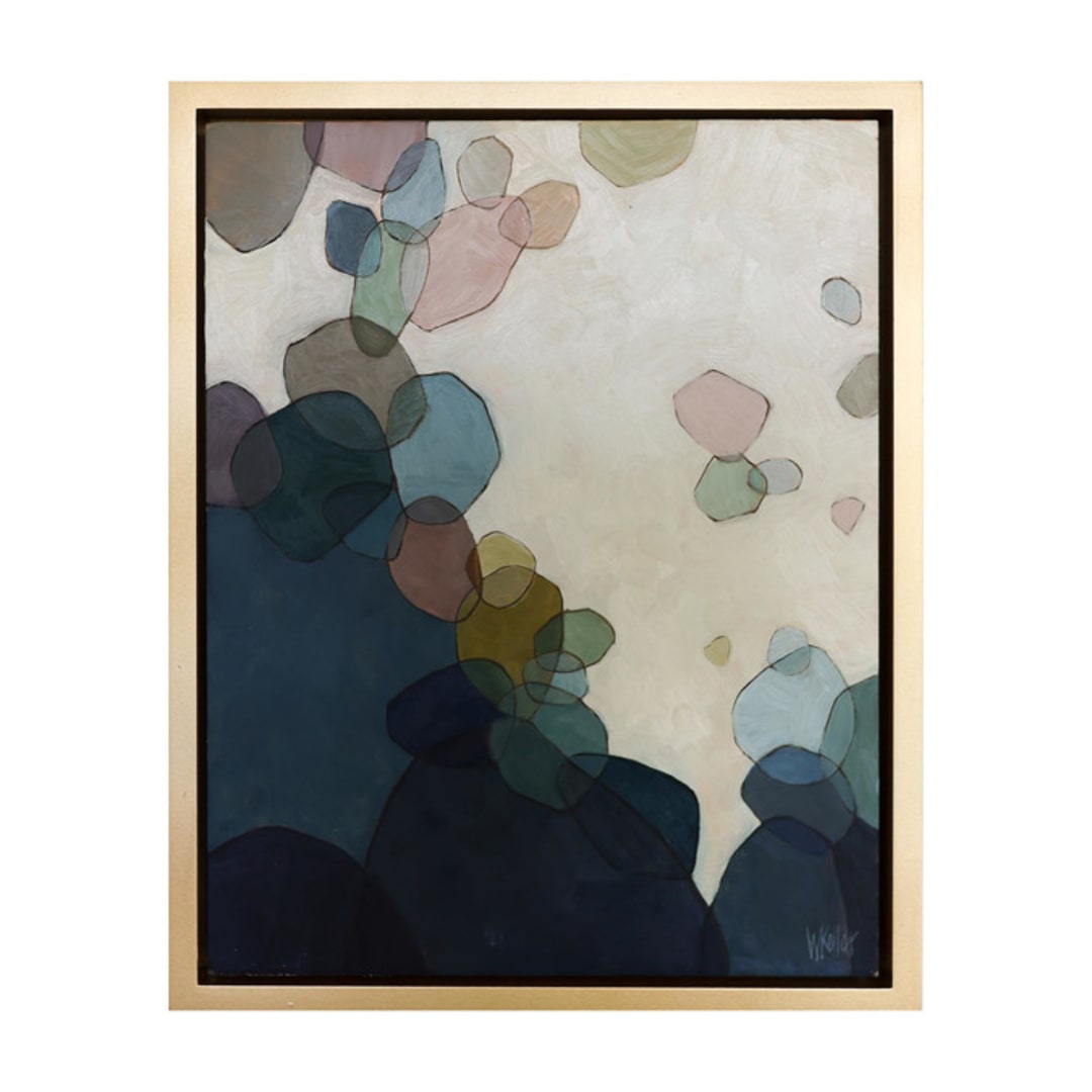 "Plunge" - Original Painting in blue by Wendy Keller