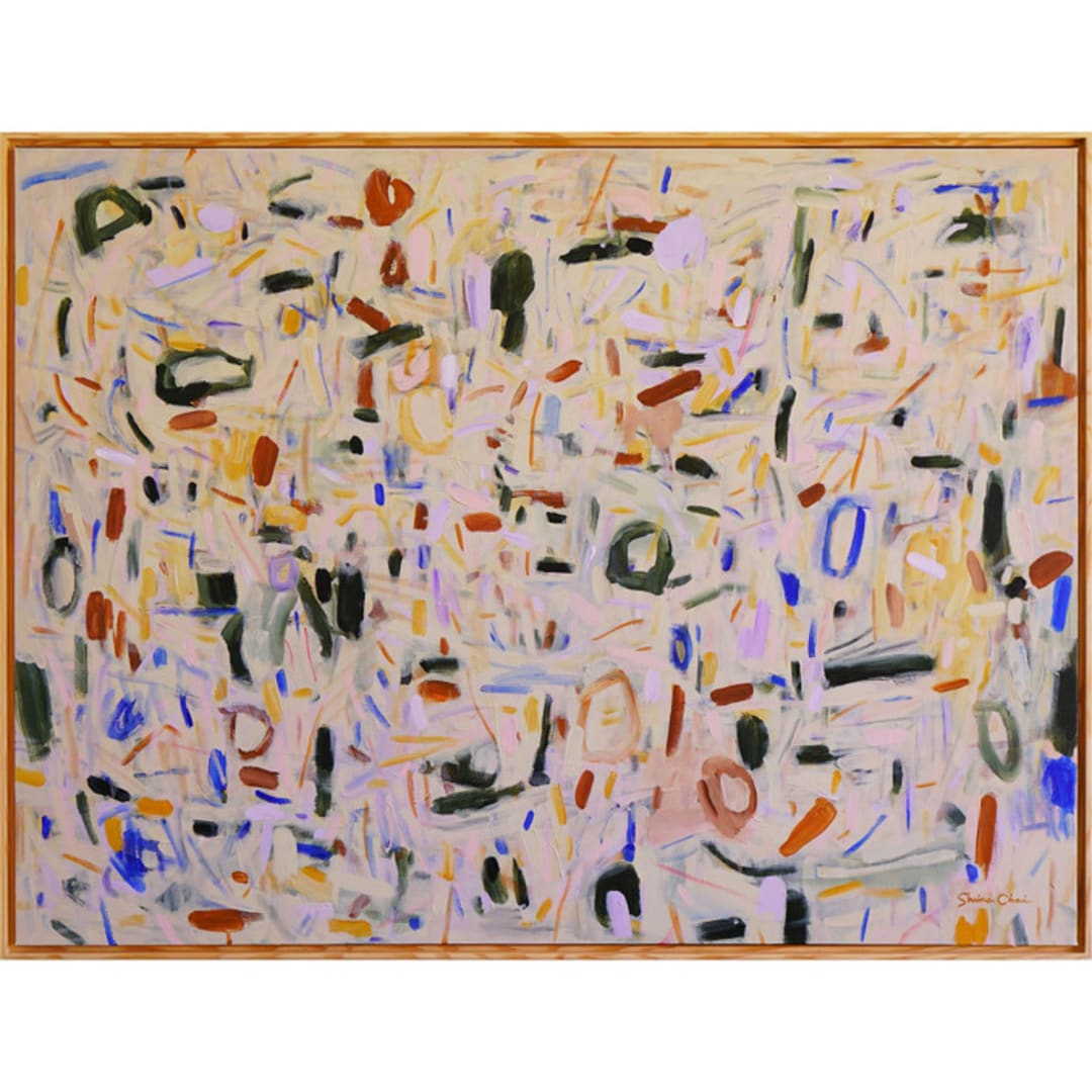 "Woodland Flora" - Original Painting in brown by Shina Choi